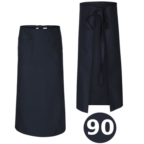 Zapaska kucharska granatowa o długości 90 cm