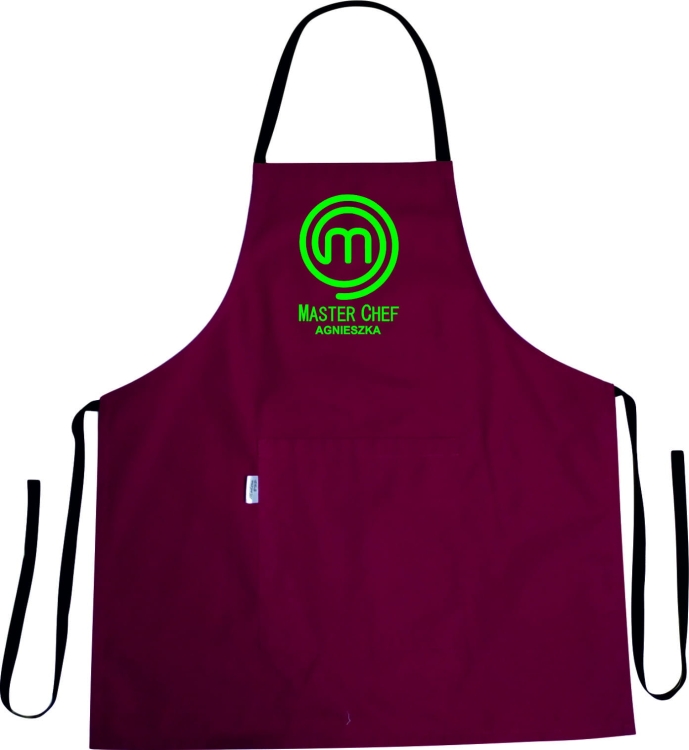 Друк імені та прізвища на кухонному фартусі MASTER CHEF