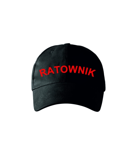 Czapka ratownika czarna w klasycznym stylu