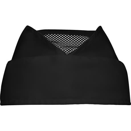 Czapka premium czarna z siatką furażerka