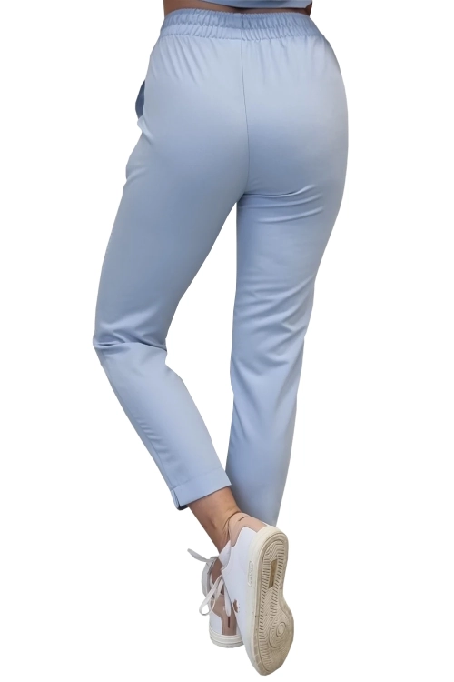 niebieskie spodnie medyczne damskie BASIC PREMIUM