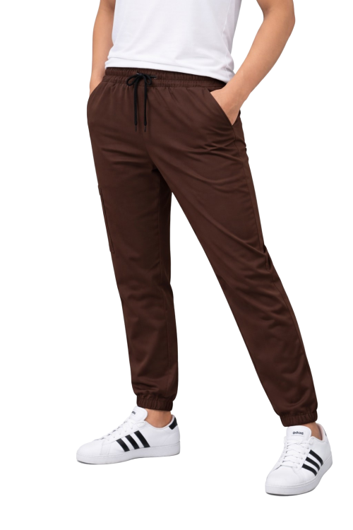 Medyczne męskie spodnie  Cherokee Stretch w kolorze czekoladowym