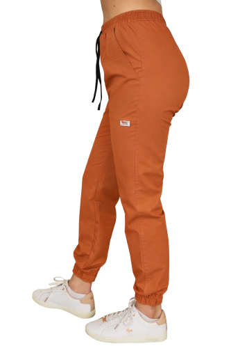 Casual Premium joggery medyczne w carmelowym  kolorze