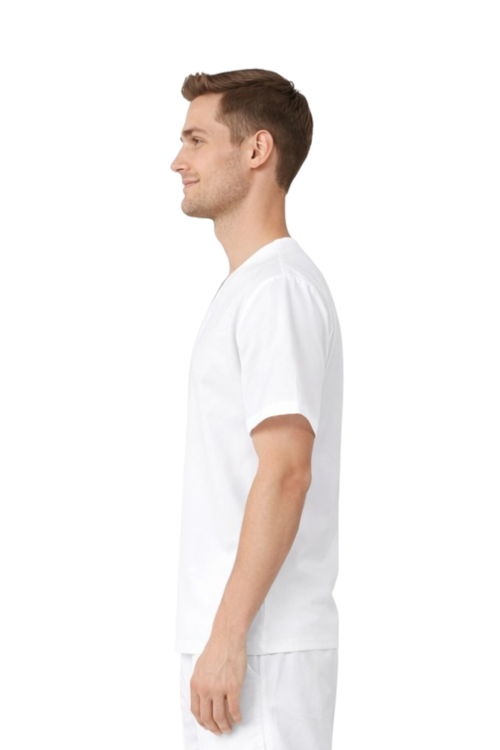 Bluza piekarska unisex z krótkim rękawem 100% bawełna