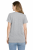 T-shirt damski krótki rękaw 100% bawełna kolor szary widok z tyłu.png