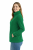 Bluza polarowa damska polar zapinany na zamek zielony widok z boku.png