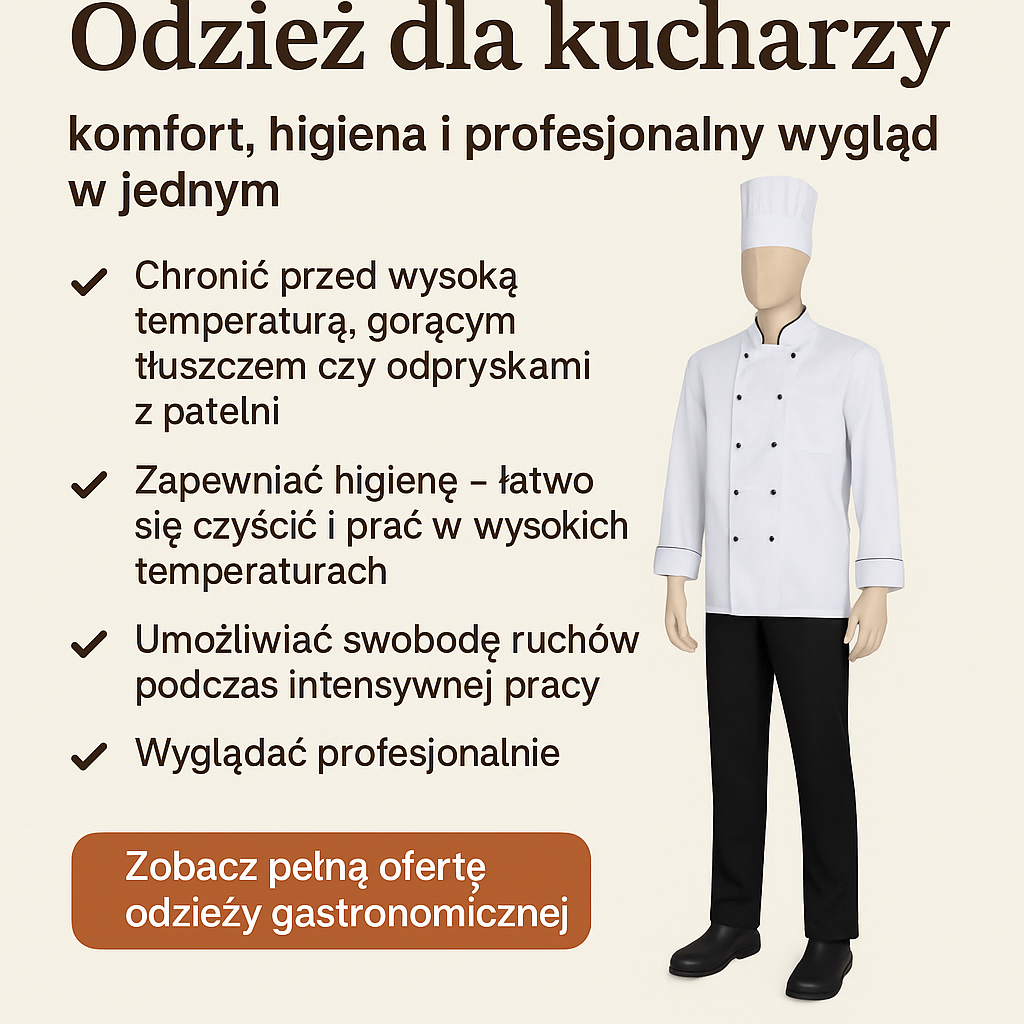 Katalog prduktów - odzież dla kucharzy