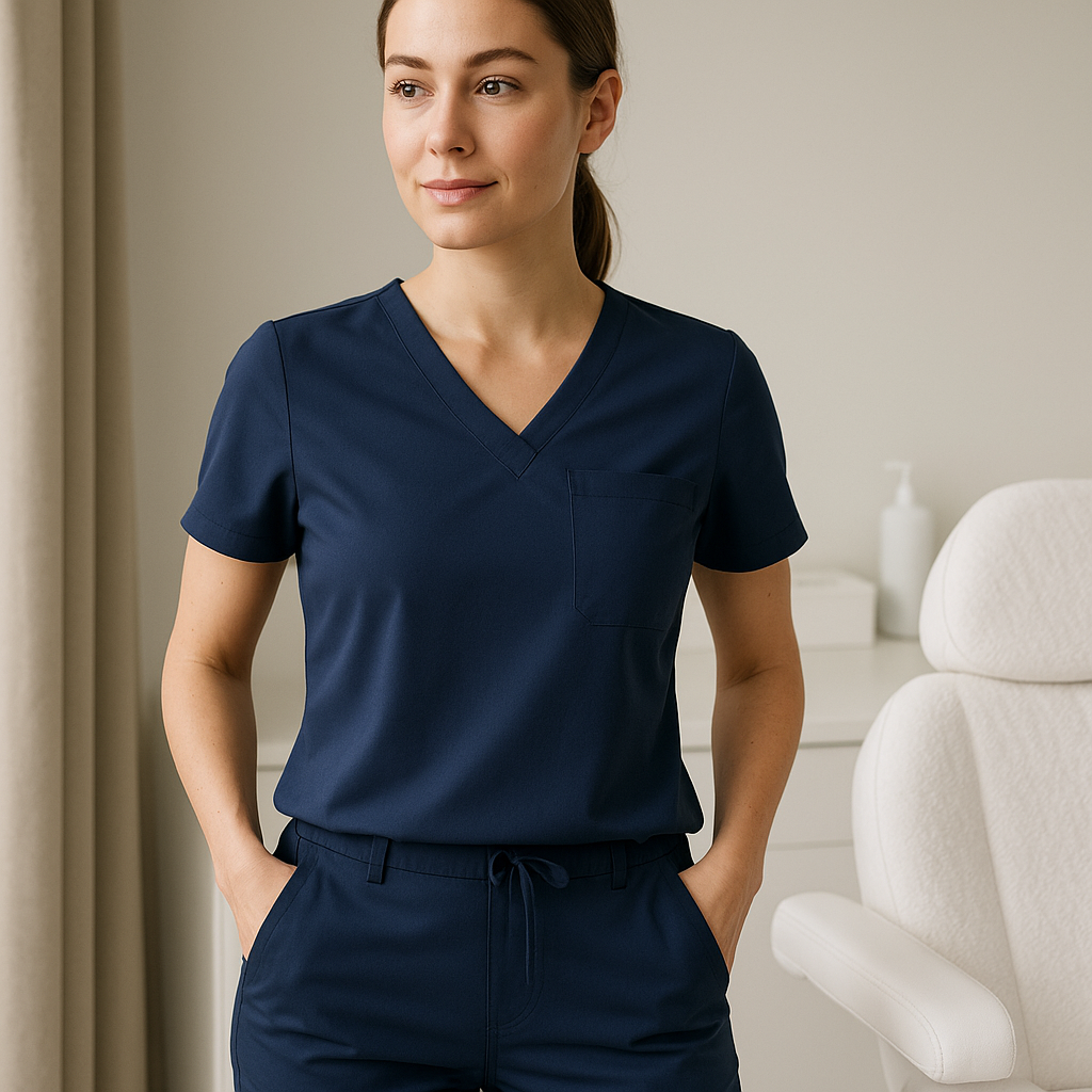 Scrubsy premium do pracy w gabinecie zabiegowym – jakie detale ułatwiają dzień?