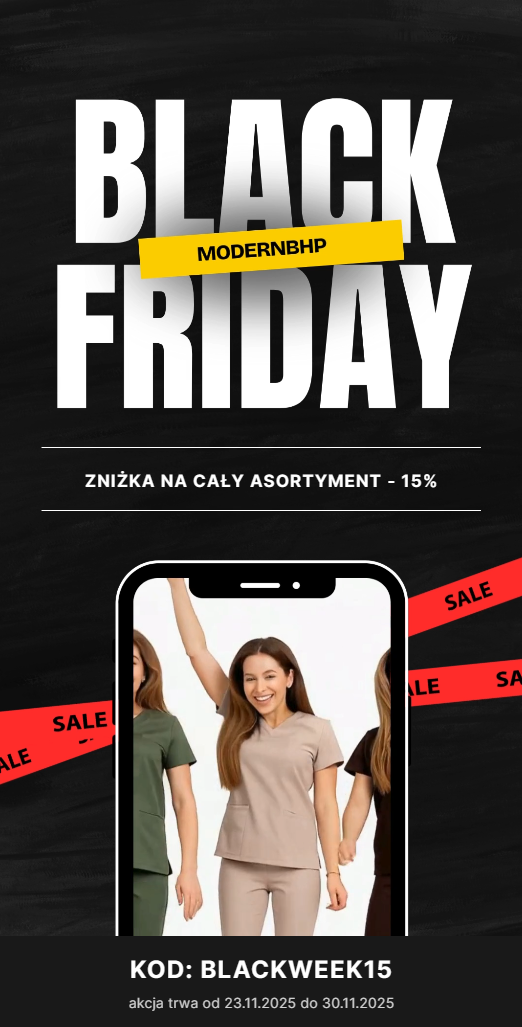 BLACK FRIDAY 2025 – Największa promocja na odzież medyczną!