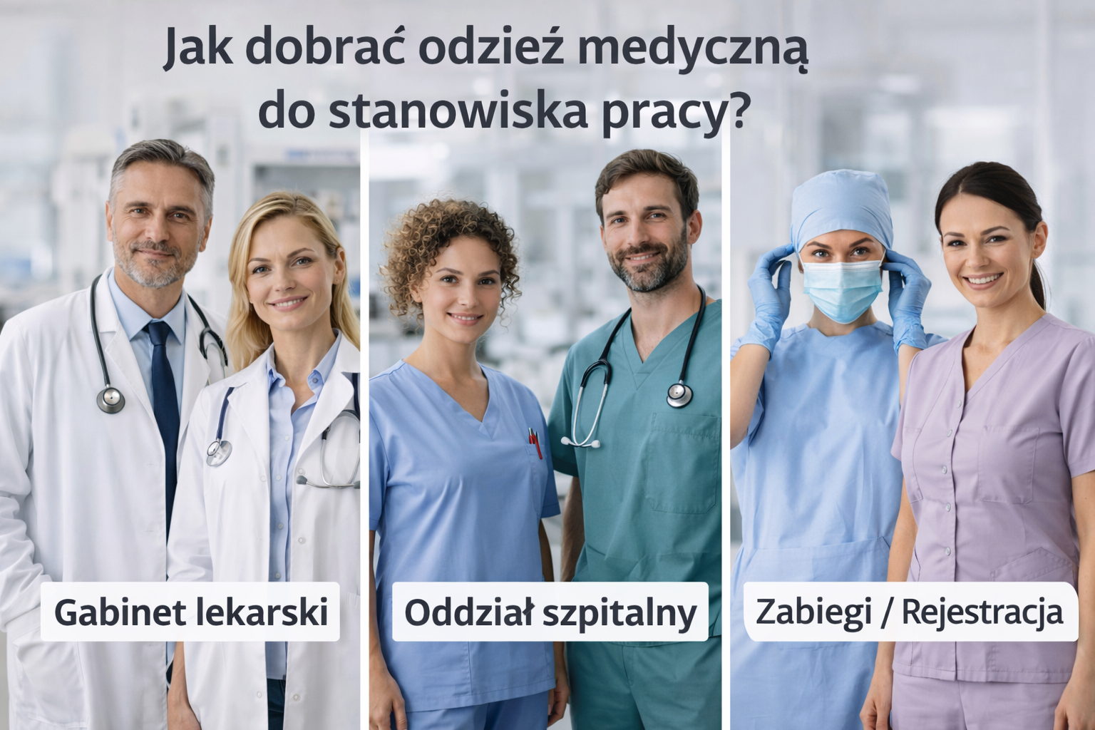 Jak dobrać odzież medyczną do stanowiska pracy? Praktyczny poradnik 2026